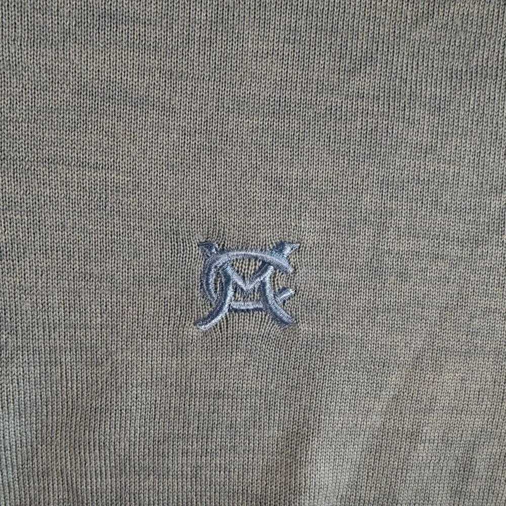 PETER MILLAR Cashmere Silk Merit Club Golf Resort Polo Pullover Sweater Blue XL